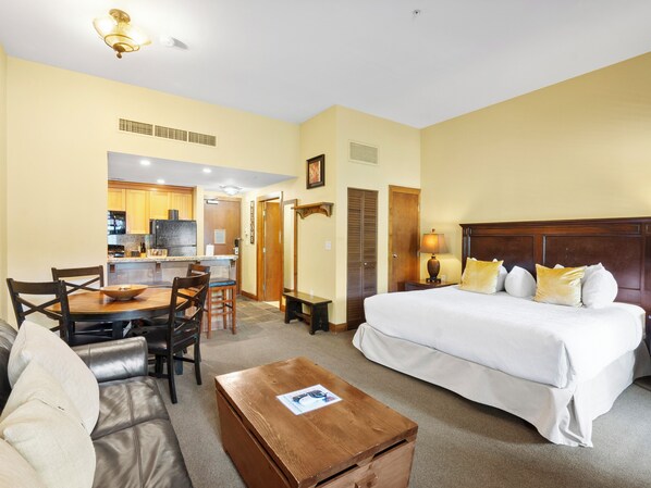 Studio with King Bed and Sleeper Sofa
