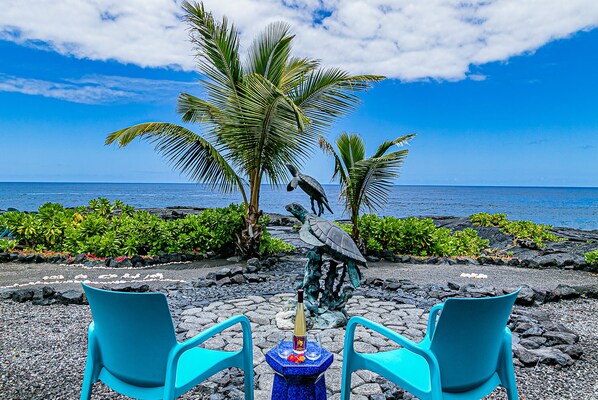 Absolute oceanfront and absolutely magical backyard!