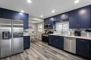 Kitchen and dining area