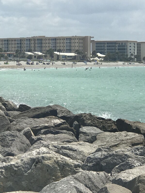 View of condo from Venice jetty