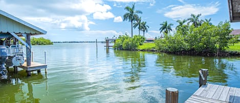 View from Dock and Boat House