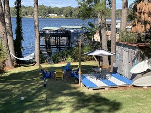 Backyard view from the deck 