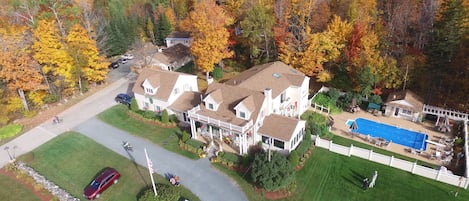 Aerial with Fall Colors