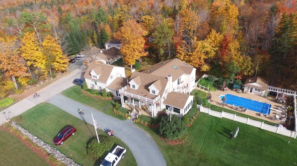Aerial with Fall Colors
