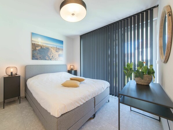 Furniture, Property, Plant, Comfort, Blue, Azure, Building, Flowerpot, Lighting