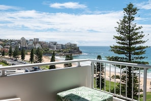 Stunning beach views from the balcony