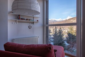 Deckchair with mountain view