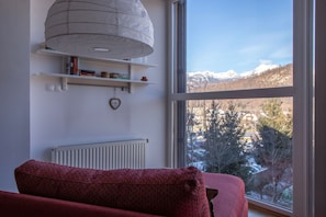 Deckchair with mountain view