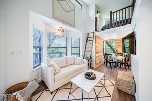 Comfortable living room area and open floor plan.