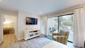 Living Room with Access to Private Deck