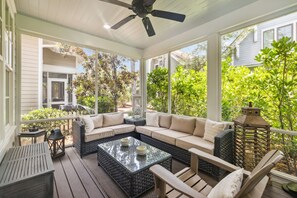 Spacious Screened-In Back Porch!