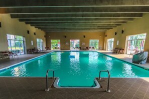 Chill and unwind in the heated indoor pool...