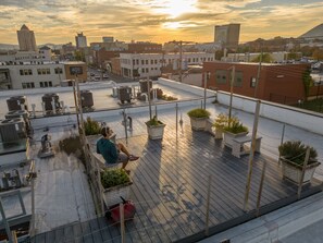 Enjoy the beautiful view from the rooftop!