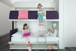 There’s lots of room for the kids in the bunk bed!