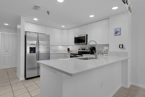 Updated Kitchen with Quartz counter tops 