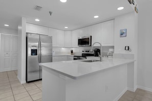 Updated Kitchen with Quartz counter tops