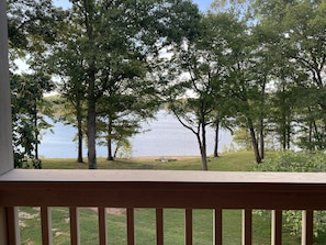 Lake View from Main Floor Covered Deck (before dock was installed)