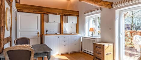 Kitchen and dining area