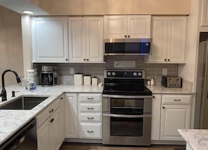 New stainless steel appliances