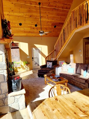 upper rental portion living room