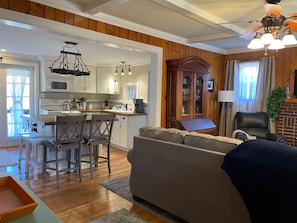 Open kitchen and living room