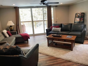 Relax on the chaise lounge with morning coffee
