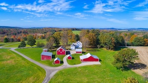 Sunburst House with its 7 barns