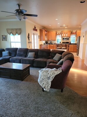 family room and kitchen 