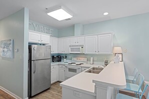 Kitchen equipped with Keurig and drip coffee