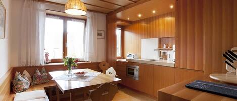 Küche und Esszimmer im Haus Isabella 110m²