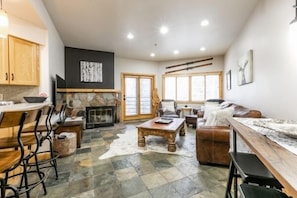 large great room to spread out and enjoy. Access to deck.