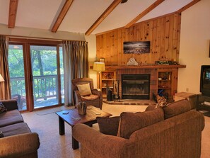 Living Room with Fireplace