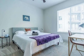 Bedroom 1 - King Bed w/ Memory Foam Mattress & Desk