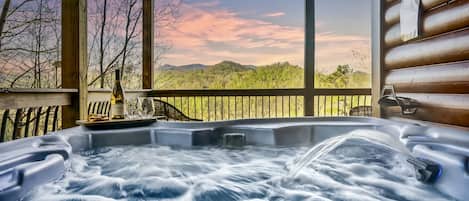 Relax in the Hot Tub and Take in the Views