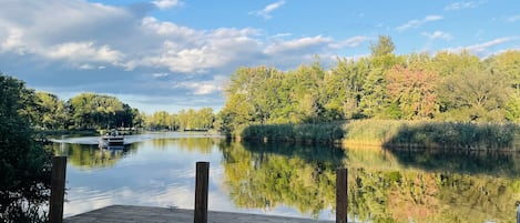 Welcome to your private dock and amazing fishing at Fish Creek. 