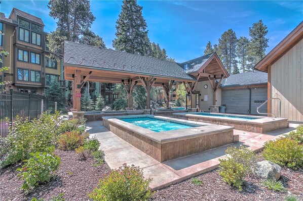 4 Community Hot Tubs & a Heated Pool