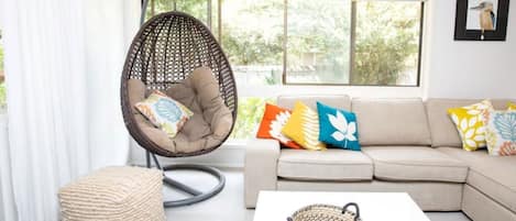 Relax and unwind - egg chair style!