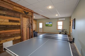 Ping Pong table downstairs...