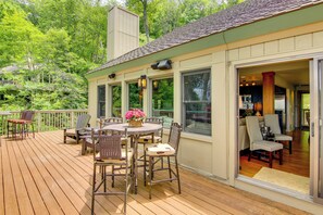 Deck | Mountain Views | Hiking Trails On-Site