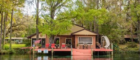 The main house from the river.