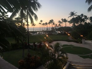 Deck seating at the Fairmont Orchid
