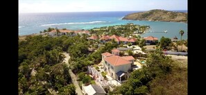 Aerial view of house and St James Resort