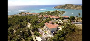 Aerial view of house and St James Resort