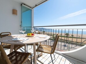 Table, Sky, Furniture, Chair, Azure, Building, Shade, Water, Interior Design, Wood