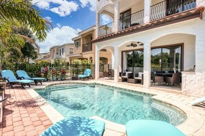 Enjoy a refreshing swim in the private pool