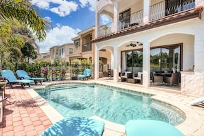 Enjoy a refreshing swim in the private pool