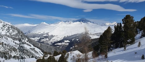 vue de l'appartement en hiver