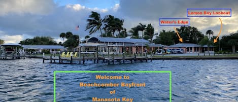 Welcome to Beachcomber Bayfront! Location, location, location on Lemon Bay!