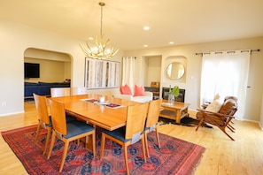 Dining and living room, upstairs