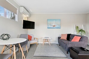Modern with everything you need to unwind and relax